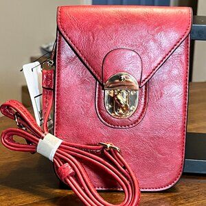 BRAND NEW MKF Collection Havanna II Red Phone Crossbody Bag by Mia K.